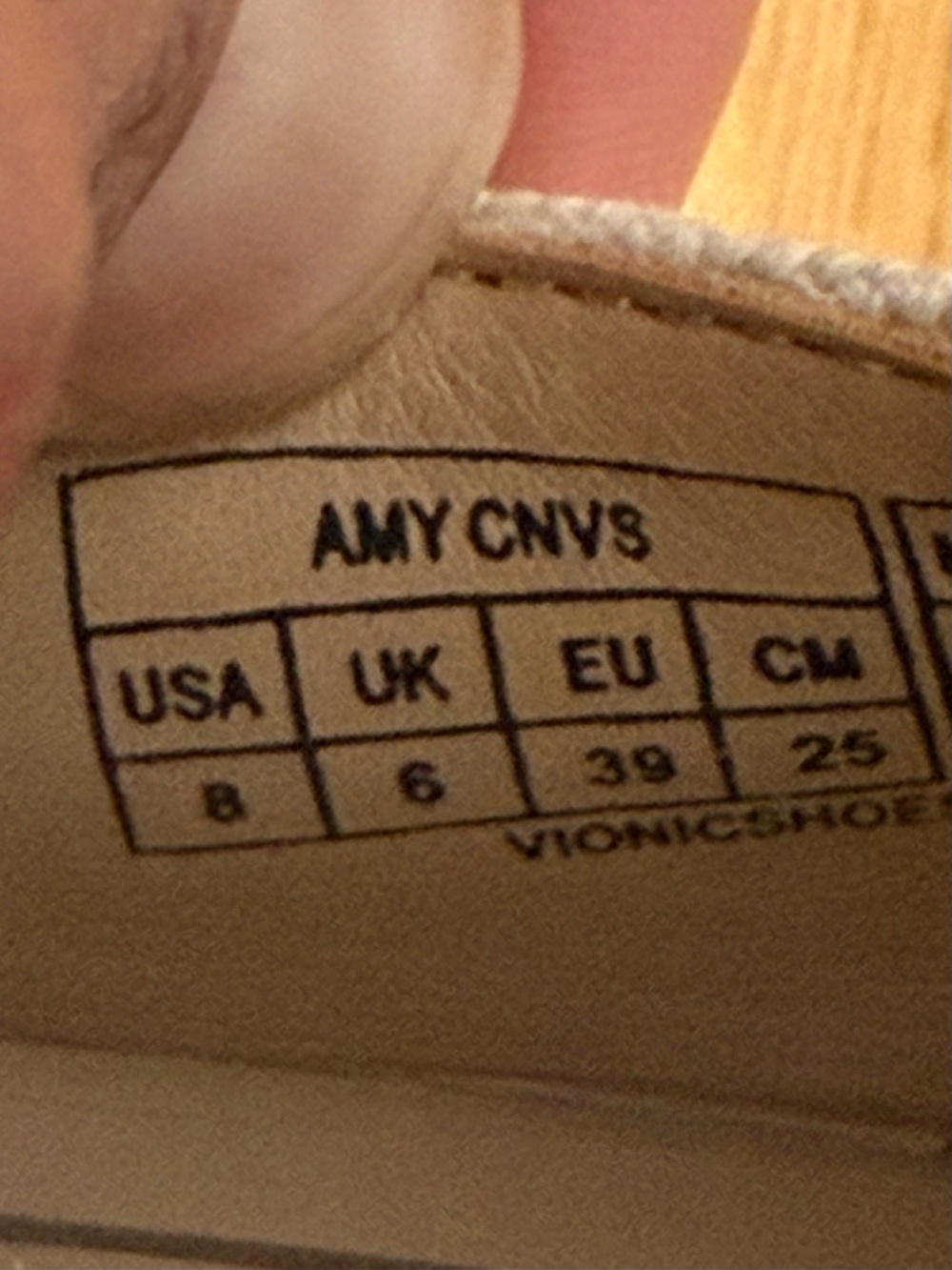 Vionic Amy Ankle Strap Closed Toe Wedge Sandal, Cream Canvas, size 8, NWOT - Picture 8 of 8